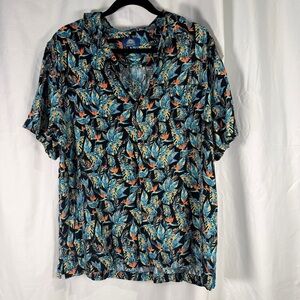 Havana Jim Tropical Print Short Sleeve Shirt